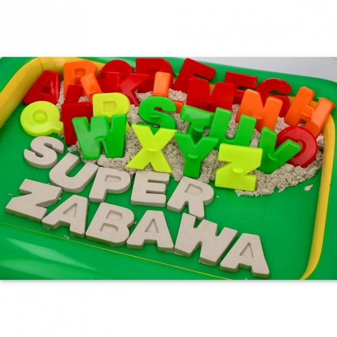 NaturSand kinetisch zand 3 kg met vormpjes en zandbak