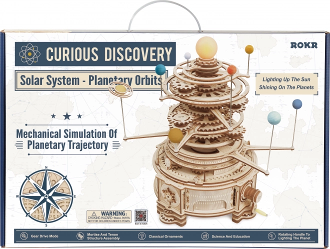 RoboTime 3D houten mechanische puzzel Planetarium