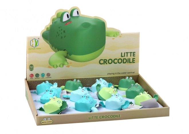 Bad speeltje opwindbare drijvende krokodil