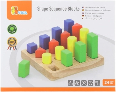 Wooden Shape Sorter – Colors and Shapes