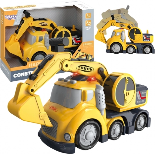 Woopie Kinderbagger City Truck mit Lichtern und Geräuschen