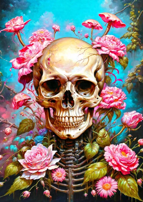 Puzzle ENJOY Garden Skeleton 1000 pieces