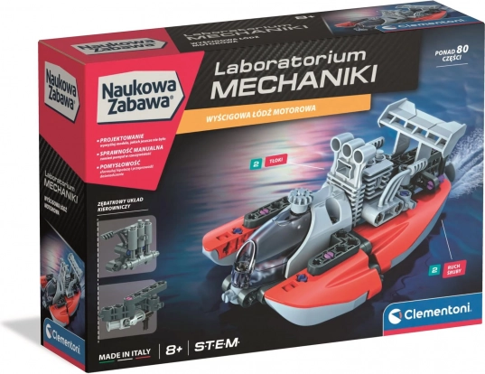 Mécanique de laboratoire – bateau à moteur CLEMENTONI