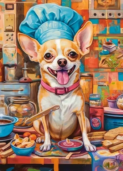 CASTORLAND Puzzle Hund Chefkoch 120 Teile