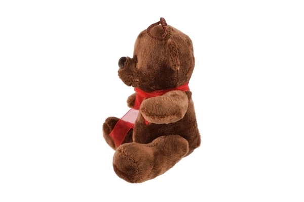 Plush Teddy Bear with Bow and Heart 12 cm