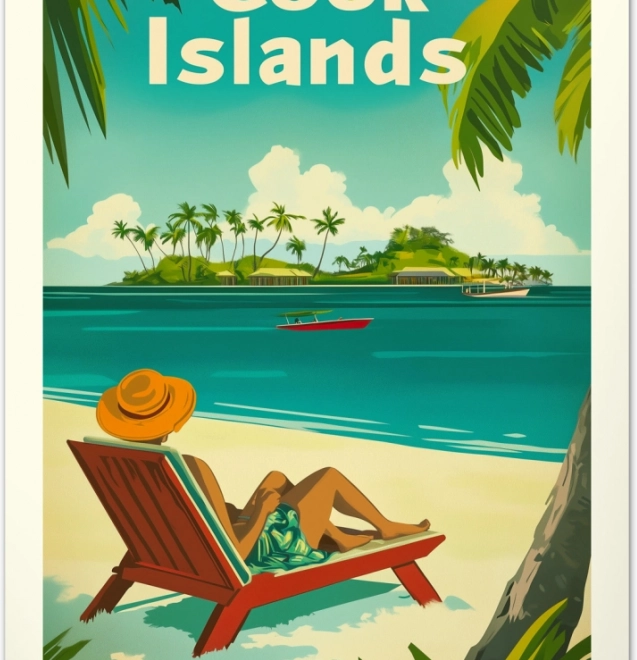 Wandkalender Vintage posters Tropische paradijzen 2026