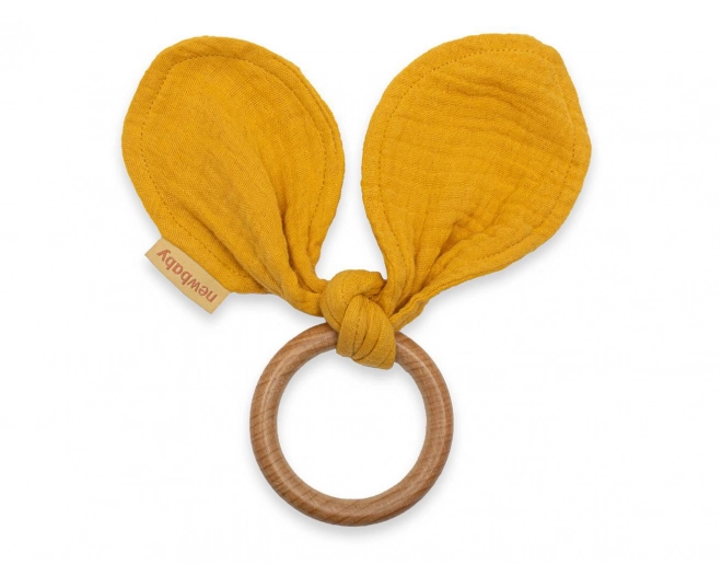 Beißring Ohren New Baby Ears Senfgelb