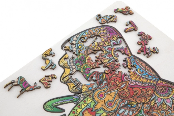 Contour houten puzzel olifant