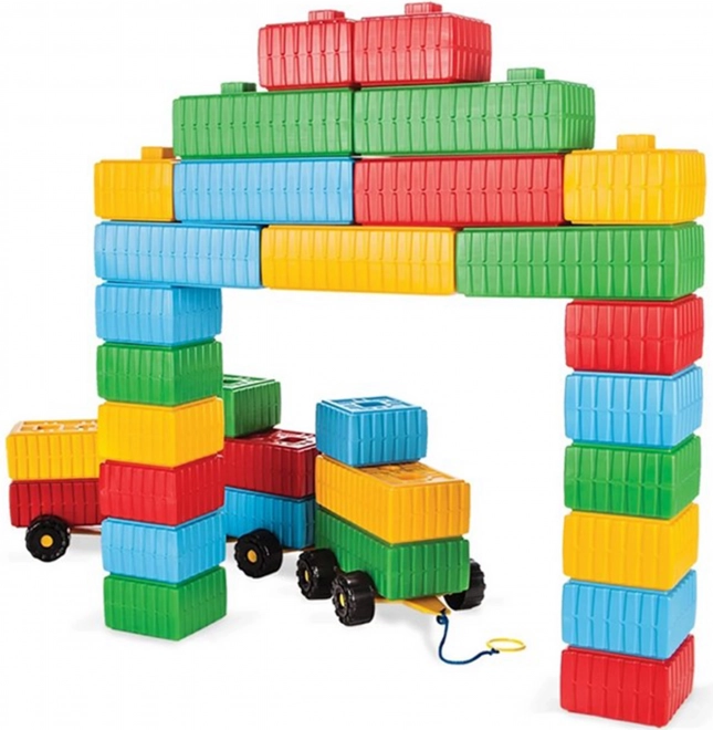 Woopie XXL Construction Set with Little Tree and Car, 43 pieces