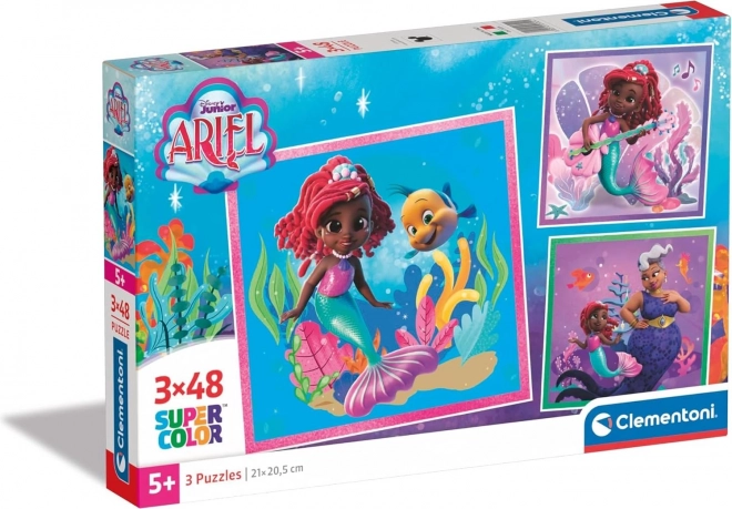 CLEMENTONI Puzzel Ariel 3x48 stukjes