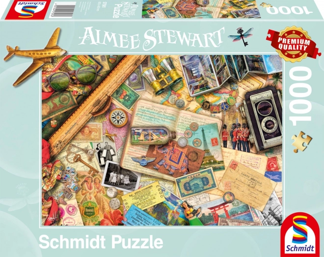 Puzzle Souvenirs de voyage 1000 pièces