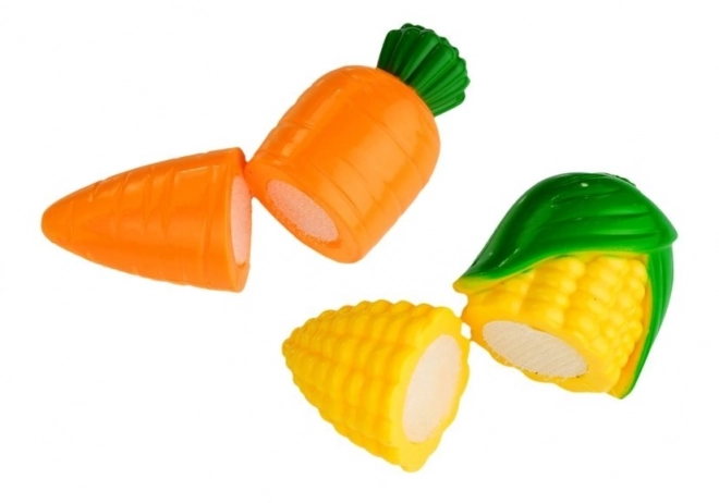 Ensemble de fruits et légumes pour enfants avec mixeur et plateau