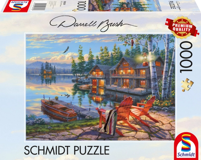 Puzzel Kusten van het meer, New York 1000 stukjes van Schmidt