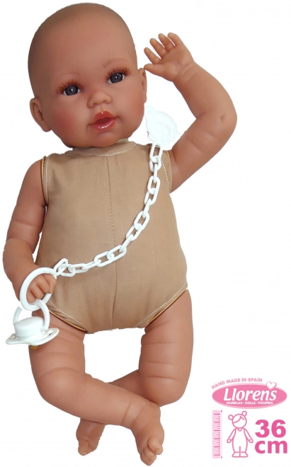 Llorens realistische babypop met geluiden en zachte lichaam