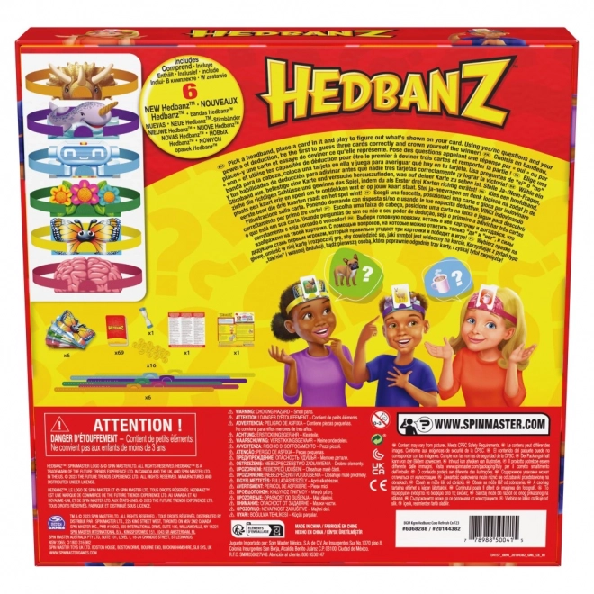Gezelschapsspel Hedbanz - het raden van personages en objecten