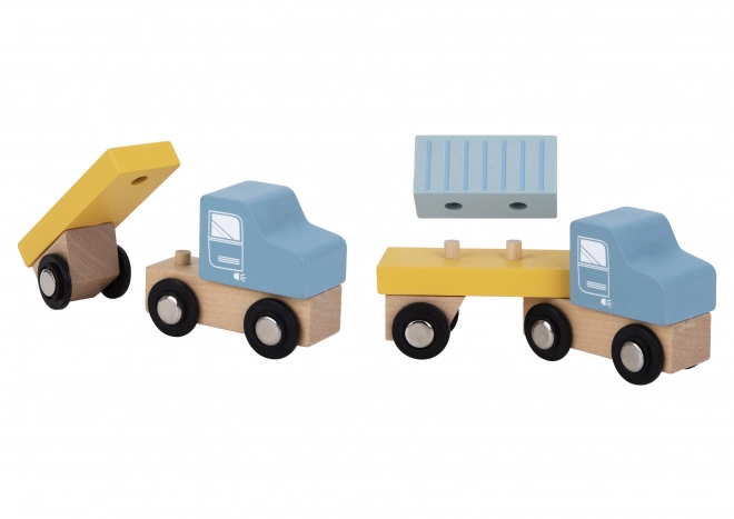 Tooky Toy Wooden Port Crane Set