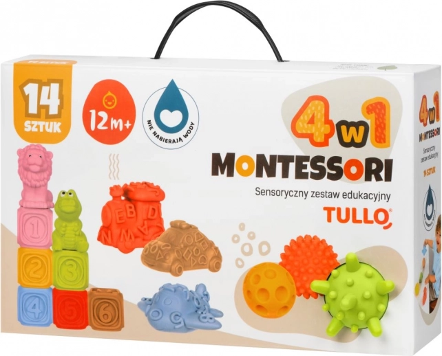 Sensory Toy Set Vehicles 14 pcs