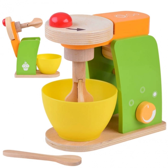 Houten kindermixer voor kleine koks