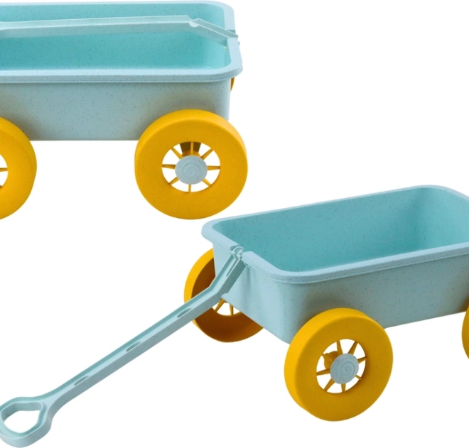 Pastel turquoise toy cart for sand
