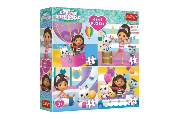 Puzzle Gabby's Dollhouse 4in1