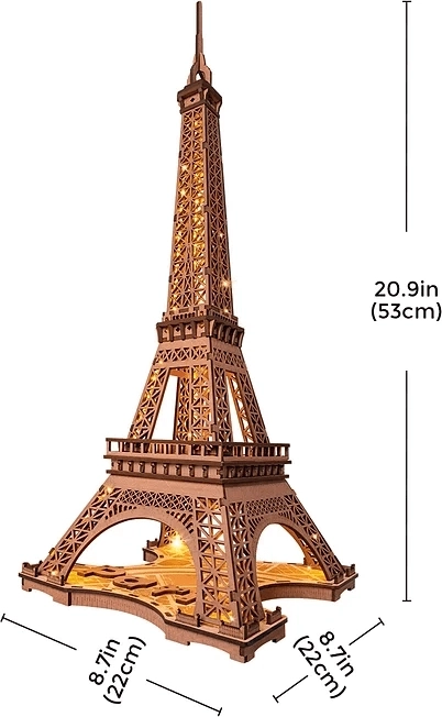RoboTime 3D Houten puzzel Rolife Nacht van de verlichte Eiffeltoren
