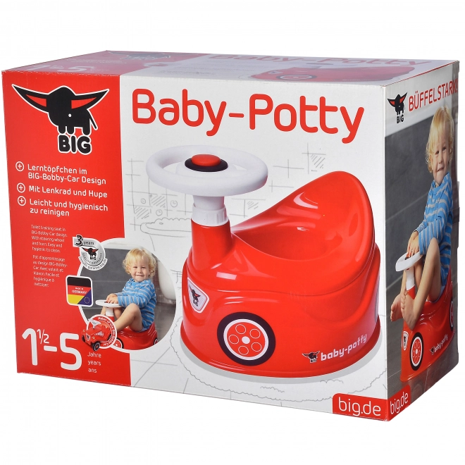 Pot avec volant rouge