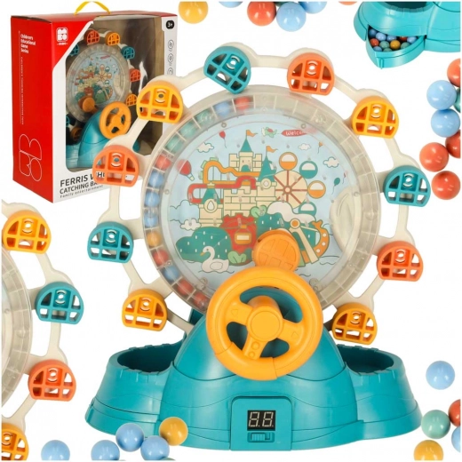 Ferris Wheel Carousel with Steering Wheel and Ball Catching