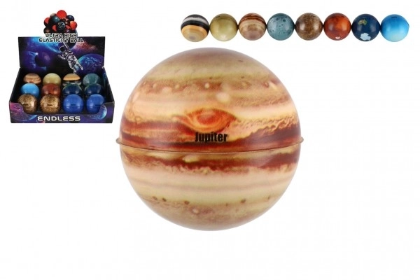 Super balle rebondissante avec motif de planètes
