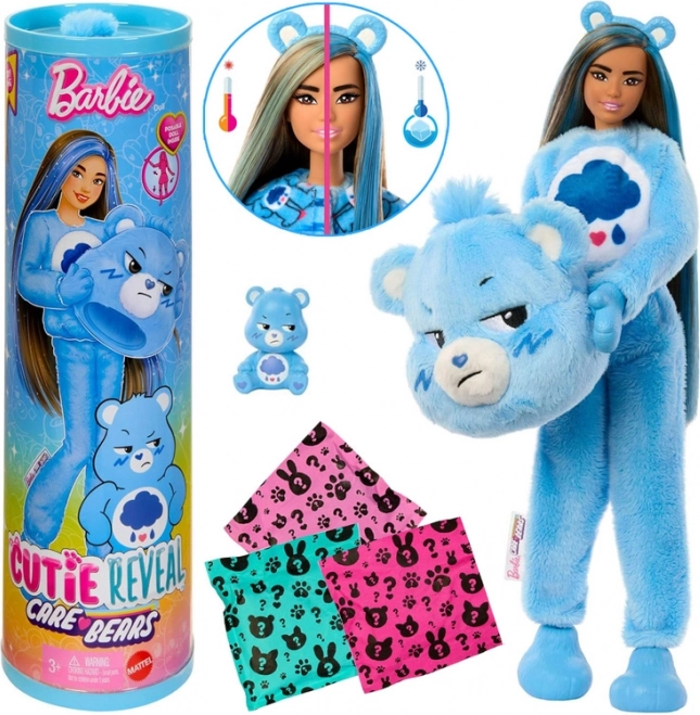 Barbie Cutie Reveal – Care Bears: Grumpy Bear in a bear costume