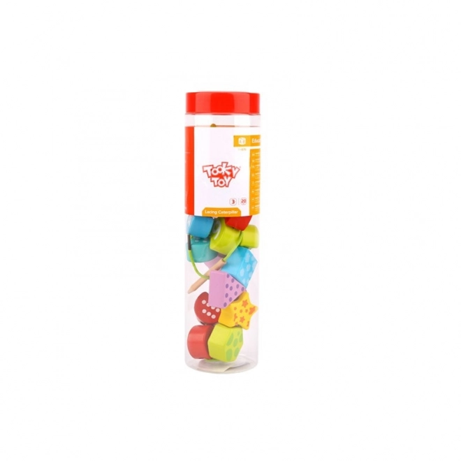 Tooky Toy schnürbare Holzgierlande mit Zahlen