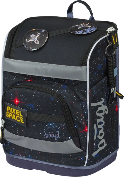 Schoolset BAAGL: Zippy Plus Pixel Space - boekentas, pennenzak, zak