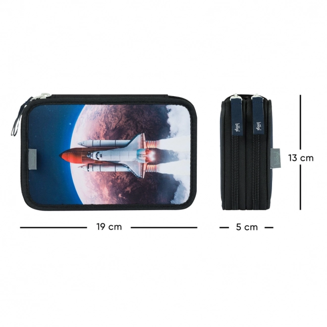 Baagl Schulset Space Shuttle: Ranzen, Federmäppchen, Beutel