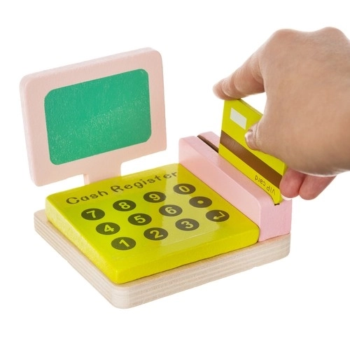 Houten kraam met accessoires voor kinderen