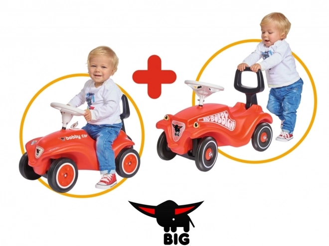 Handgreep en rugsteun voor loopauto Bobby Car