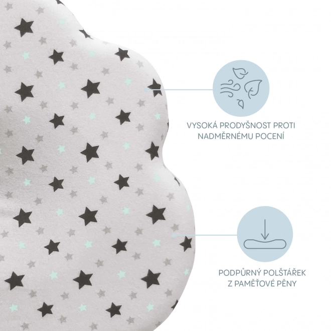 Memory foam kussentje, Roze sterren