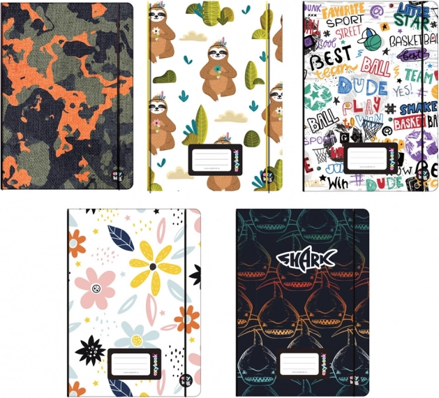 Oxybook A5 Notebook 40 Sheets with Colorful Designs
