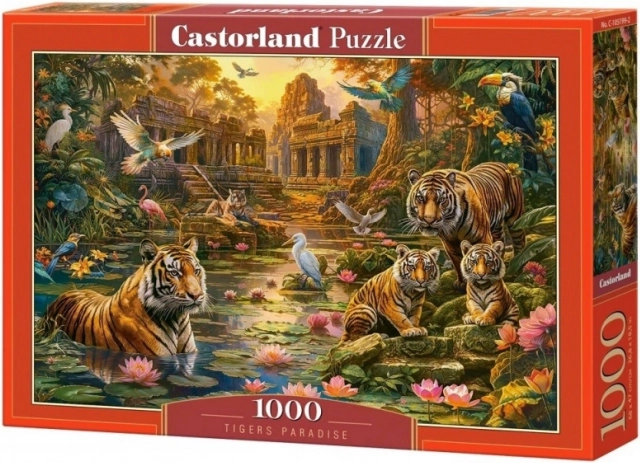 Puzzle 1000 pièces CASTORLAND Tigers Paradise