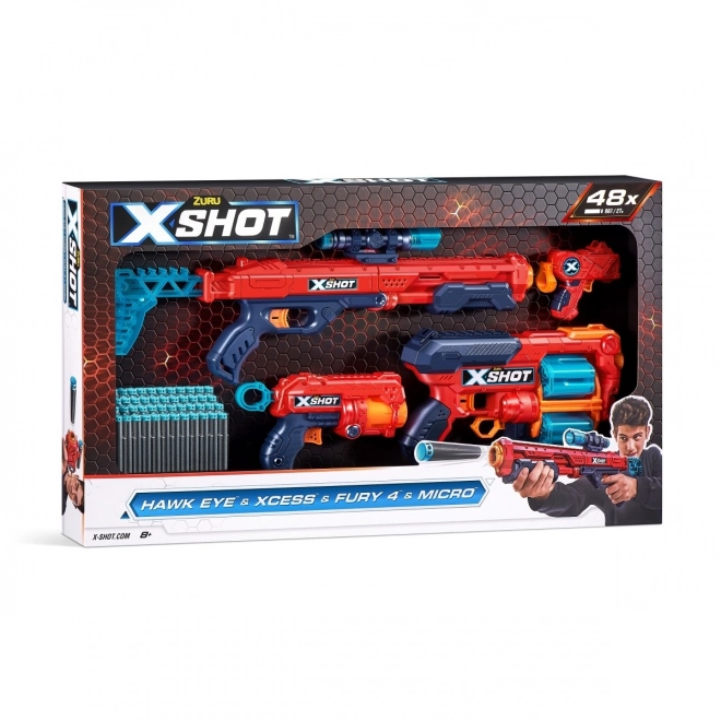 Excel Combo Hawk + Xcess + Fury 4 + set Micro launcher