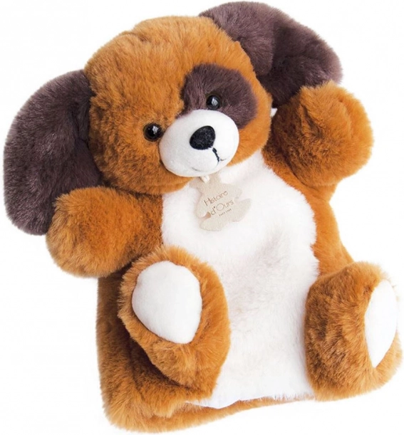 Doudou Histoire d'Ours Plüsch-Handpuppe Hund