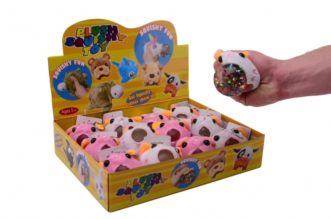 Katten knuffel balletje diertje met glitters