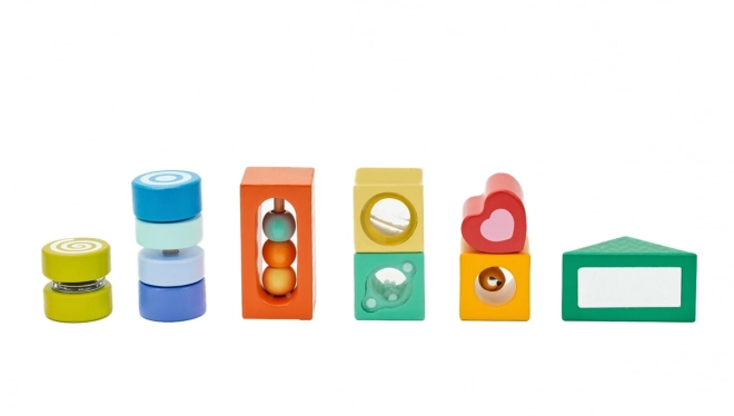 Classic World Wooden Sensory Blocks Montessori Set