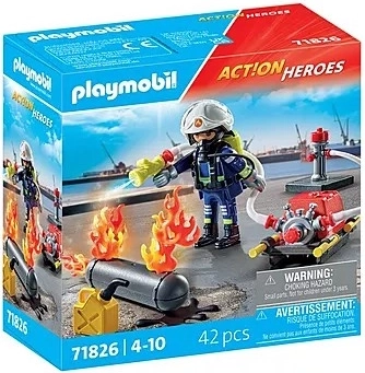 Action Heroes Feuerwehrmann mit Wasserpumpe