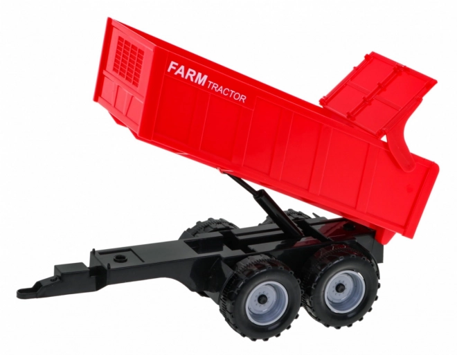 Tractor met hooibak kiepwagen voor kinderen 3+ Beweegbare onderdelen + Wrijvingaandrijving