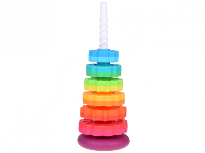 Kleurrijke piramide toren voor kinderen