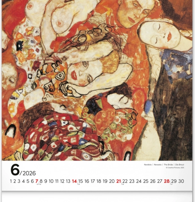 Calendrier mural Gustav Klimt 2026