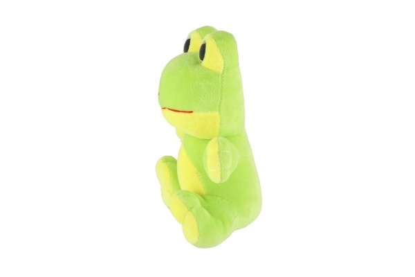 Pluche dier groot ogen 18 cm op kaart