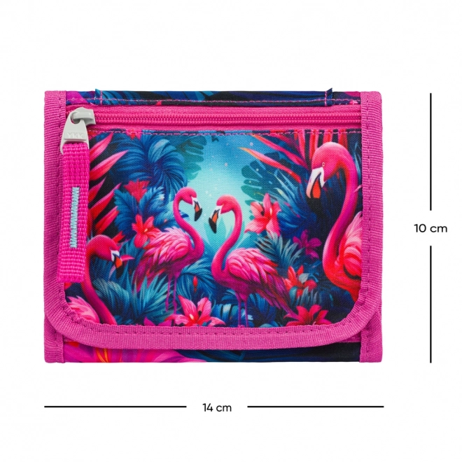 BAAGL Portemonnee voor om de nek Flamingo's