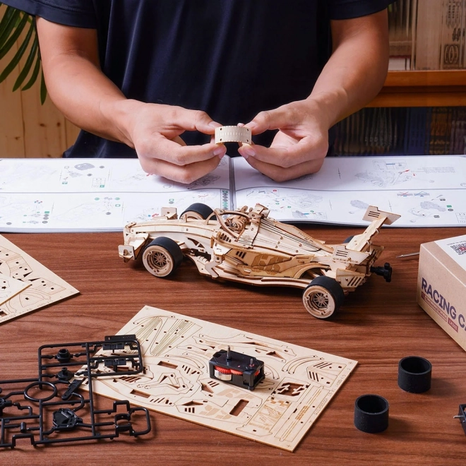 RoboTime 3D houten puzzel Racewagen