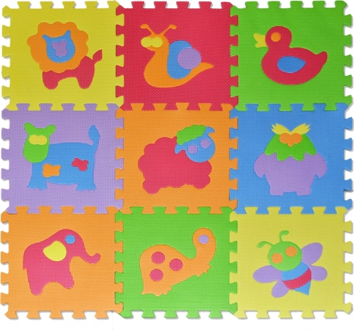 Schuimpuzzel dieren 28 × 28 cm