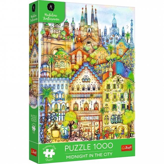 Puzzle premium 1000 pièces – Minuit à Barcelone